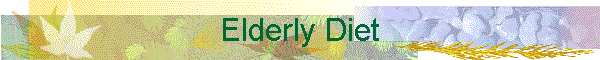 Elderly Diet