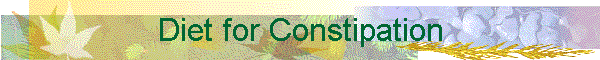 Diet for Constipation